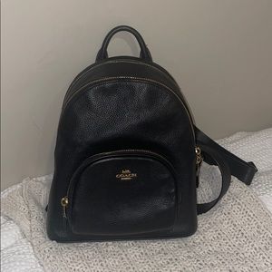 Coach mini black backpack
